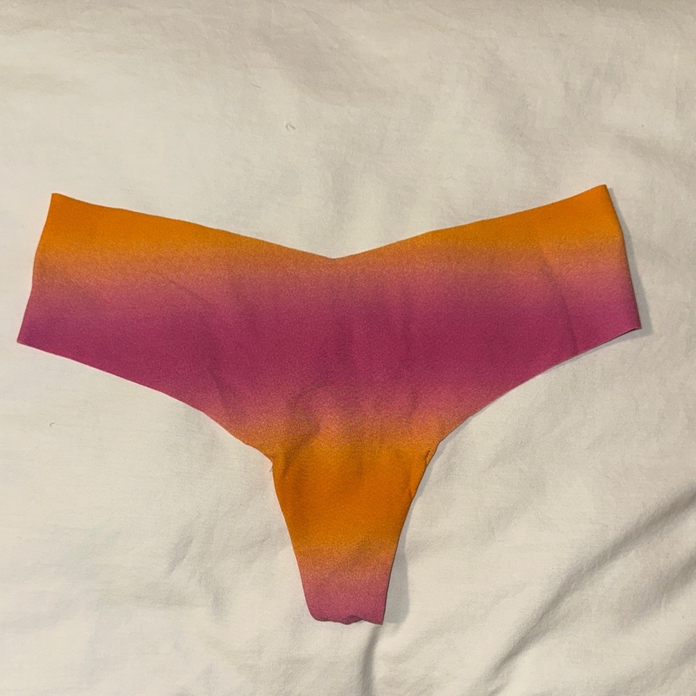 Victoria's Secret Pink and Orange Ombre Panties